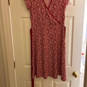 Red and White Dress -Size Medium
